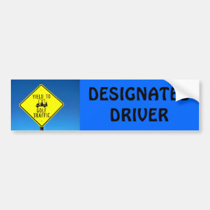 Autocollant De Voiture Rendement de conducteur indiqué pour jouer au golf