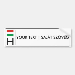 Autocollant De Voiture Rendszámtábla magyar hongrois de la plaque