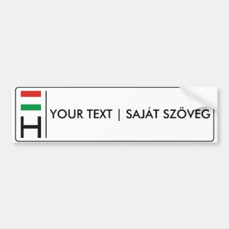 Autocollant De Voiture Rendszámtábla magyar hongrois de la plaque
