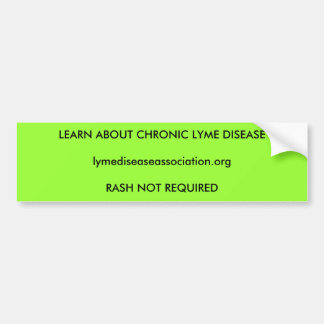 Autocollant De Voiture Renseignez-vous sur la maladie de Lyme chronique