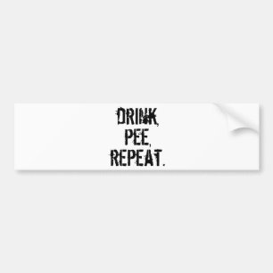 Autocollant De Voiture Répétition de pipi de boissons