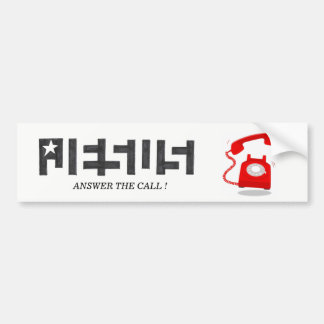 AUTOCOLLANT DE VOITURE RÉPONSE D'ÉTOILE DE JÉSUS L'APPEL BUMPERSTICKER