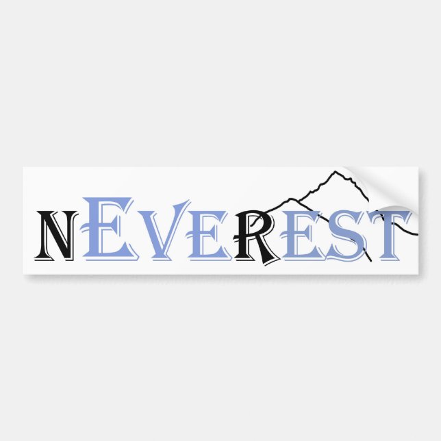 Autocollant De Voiture Reposez jamais jamais | Everest (Devant)