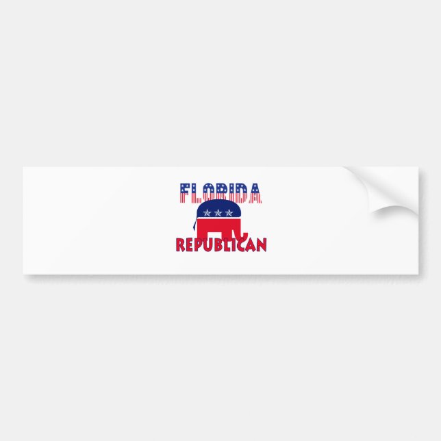 Autocollant De Voiture Républicain de la Floride (Devant)