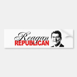 AUTOCOLLANT DE VOITURE RÉPUBLICAIN DE REAGAN