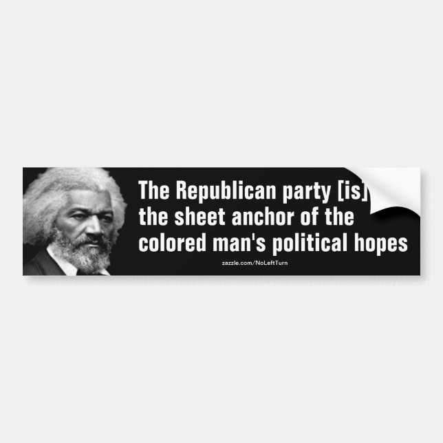 Autocollant De Voiture Républicain Frederick Douglass Sticker (Devant)
