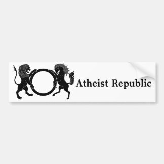 Autocollant De Voiture République athée