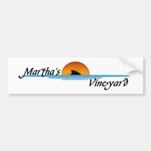 Autocollant De Voiture Requin de vignoble de Marthas