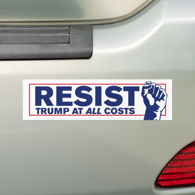 Autocollant De Voiture Résister à Trump et à Trump (En voiture)