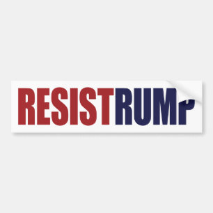 Autocollant De Voiture Résistez au Culot - Contre le Président Trump