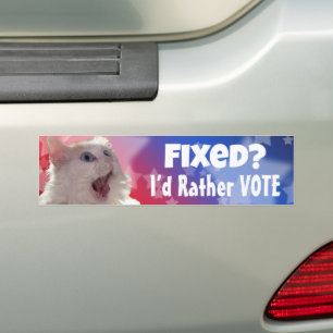Autocollant De Voiture Résolu ? Je préfère voter