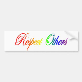 Autocollant De Voiture Respect d'autres adhésif pour pare-chocs