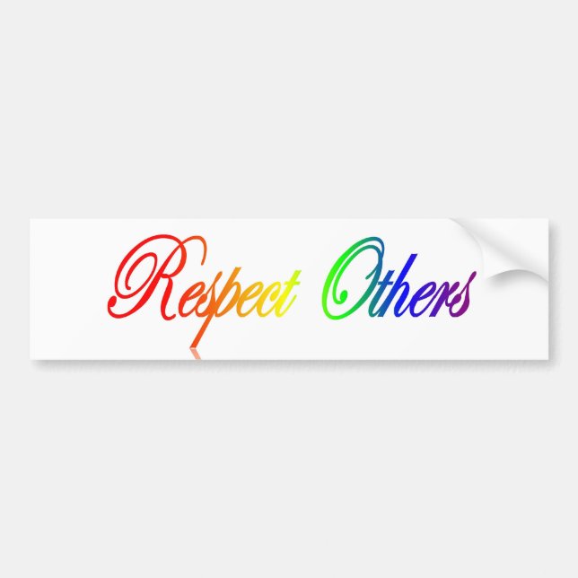 Autocollant De Voiture Respect d'autres adhésif pour pare-chocs (Devant)