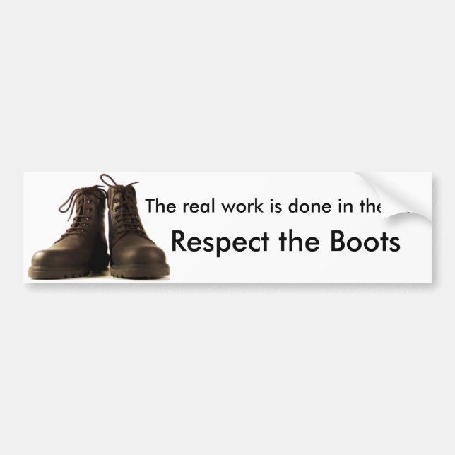 Autocollant De Voiture Respectez les bottes (Devant)