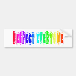 Autocollant De Voiture Respectez Tout Le Monde Bumper Sticker.