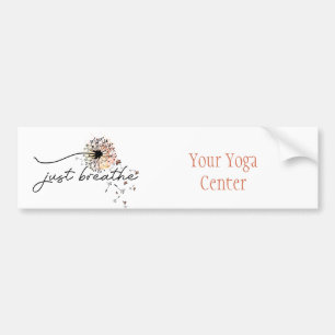 Autocollant De Voiture Respirer le papillon Dandelion Inspiration Yoga