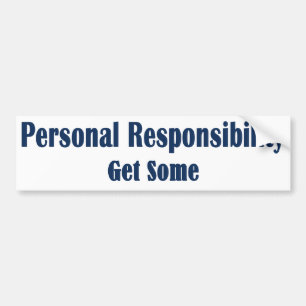 Autocollant De Voiture Responsabilité personnelle - en obtenez