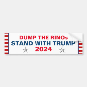 AUTOCOLLANT DE VOITURE RESTEZ AVEC L'ÉTIQUETTE DE BULLETIN TRUMP 2024
