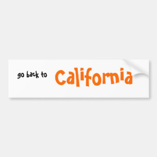 Autocollant De Voiture retournent à, la Californie