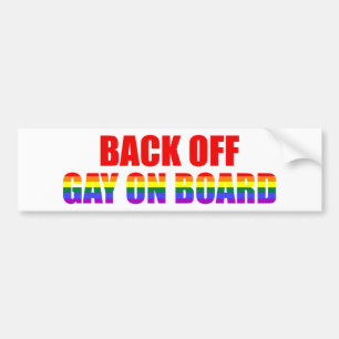 Autocollant De Voiture Retourner Gay À Bord
