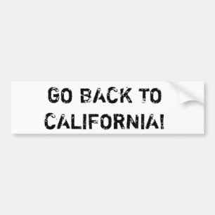 Autocollant De Voiture Retournez à la Californie