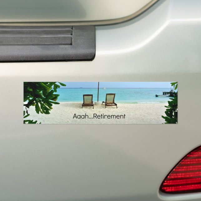Autocollant De Voiture Retraité - Aaah...Retraite (En voiture)