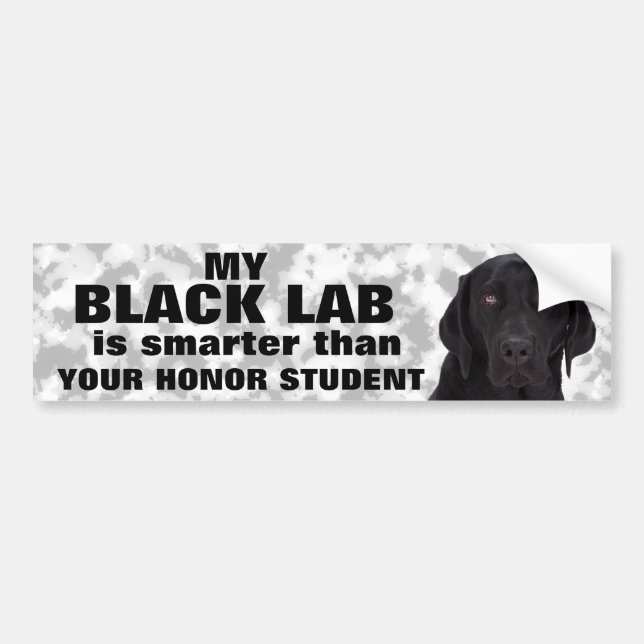 Autocollant De Voiture Retriker de Black Labrador (Devant)