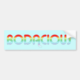 Autocollant De Voiture rétro adhésif pour pare-chocs 80s Bodacious