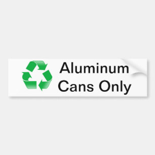 Autocollant De Voiture Réutilisez, les boîtes en aluminium seulement