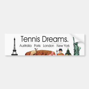 Autocollant De Voiture Rêves SUPÉRIEURS de tennis