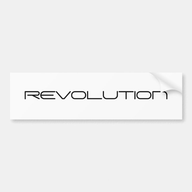 AUTOCOLLANT DE VOITURE RÉVOLUTION (Devant)