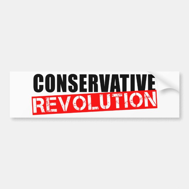 Autocollant De Voiture Révolution conservatrice (Devant)