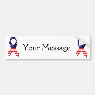 Autocollant De Voiture Ribbon USA