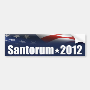 Autocollant De Voiture Rick Santorum pour le président