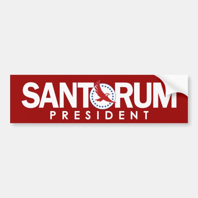Autocollant De Voiture Rick Santorum, président (Devant)