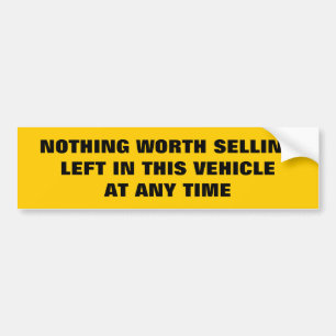 Autocollant De Voiture Rien intéressant se vendre à gauche dans ce