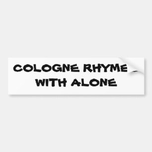 Autocollant De Voiture Rimes de Cologne avec seulement