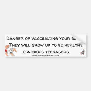 Autocollant De Voiture Risque de vaccination : Adolescents en bonne sant
