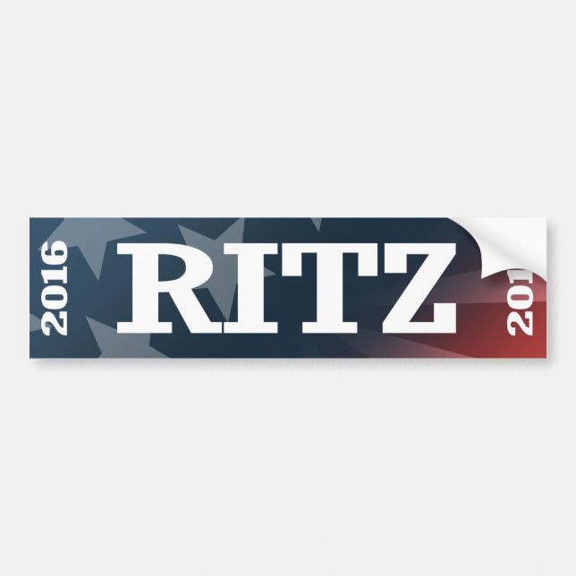Autocollant De Voiture Ritz - Glenda Ritz 2016 (Devant)