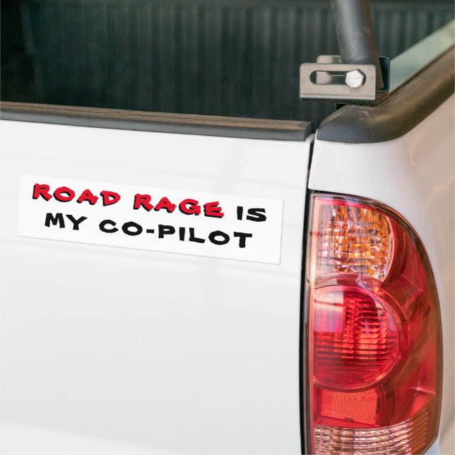 Autocollant De Voiture Road Rage est mon copilote (Sur camion)