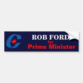 Autocollant De Voiture Rob Ford pour le premier ministre