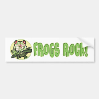 Autocollant De Voiture Roche de grenouilles ! Bumpersticker