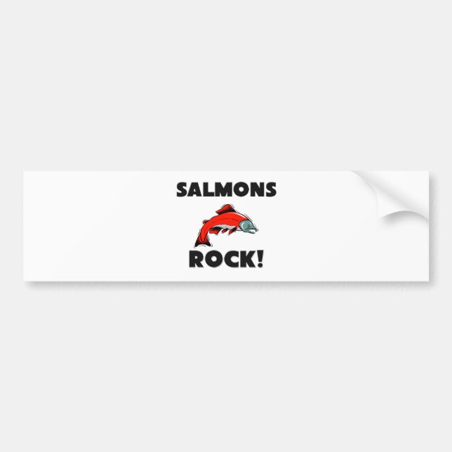 Autocollant De Voiture Roche de saumons (Devant)