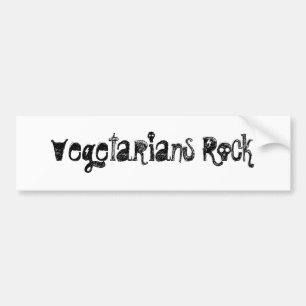 Autocollant De Voiture Roche de végétariens