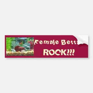 Autocollant De Voiture Roche femelle de Bettas ! ! ! Adhésif pour