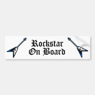 Autocollant De Voiture Rockstar à bord
