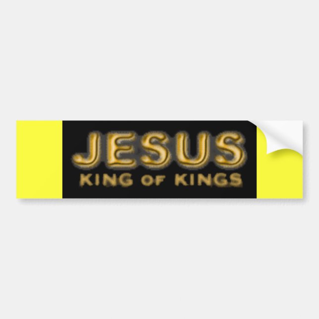Autocollant De Voiture roi d'adhésif pour pare-chocs de rois JÉSUS (Devant)