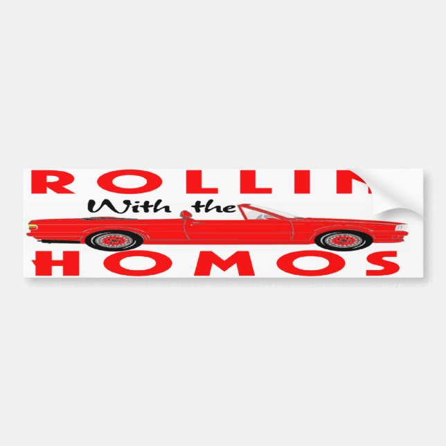 AUTOCOLLANT DE VOITURE ROLLIN HOMO BULLETIN (Devant)