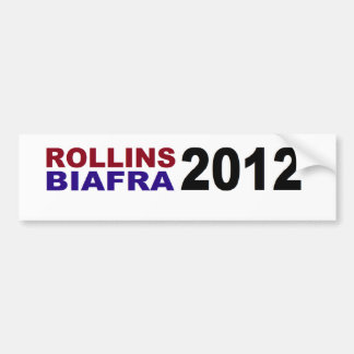 Autocollant De Voiture ROLLINS/BIAFRA en 2012