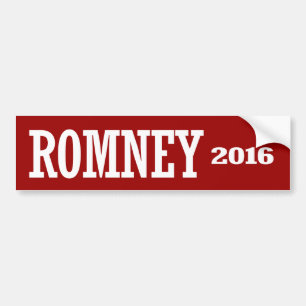 AUTOCOLLANT DE VOITURE ROMNEY 2016
